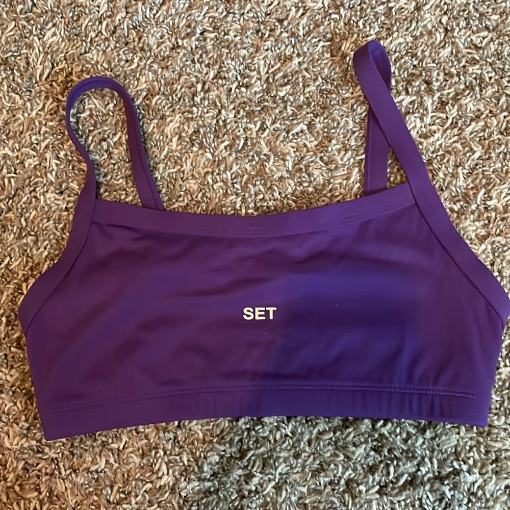 EUC Set Active Scoop Bra Medium in Swish